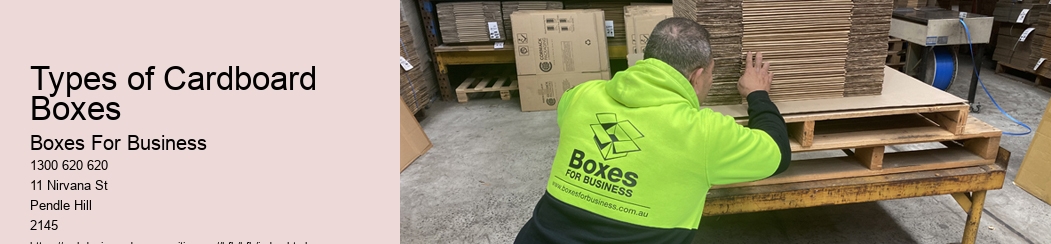 Types of Cardboard Boxes