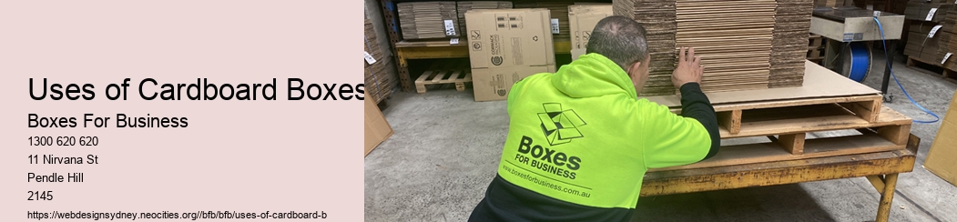 Uses of Cardboard Boxes